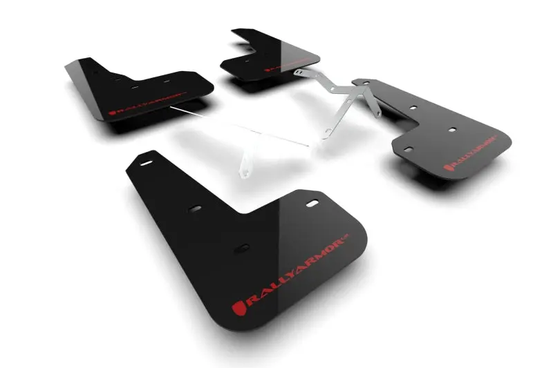 Rally Armor Premium Mud Flaps – Black With White Logo For 2023–2024 Acura Integra Type S 1