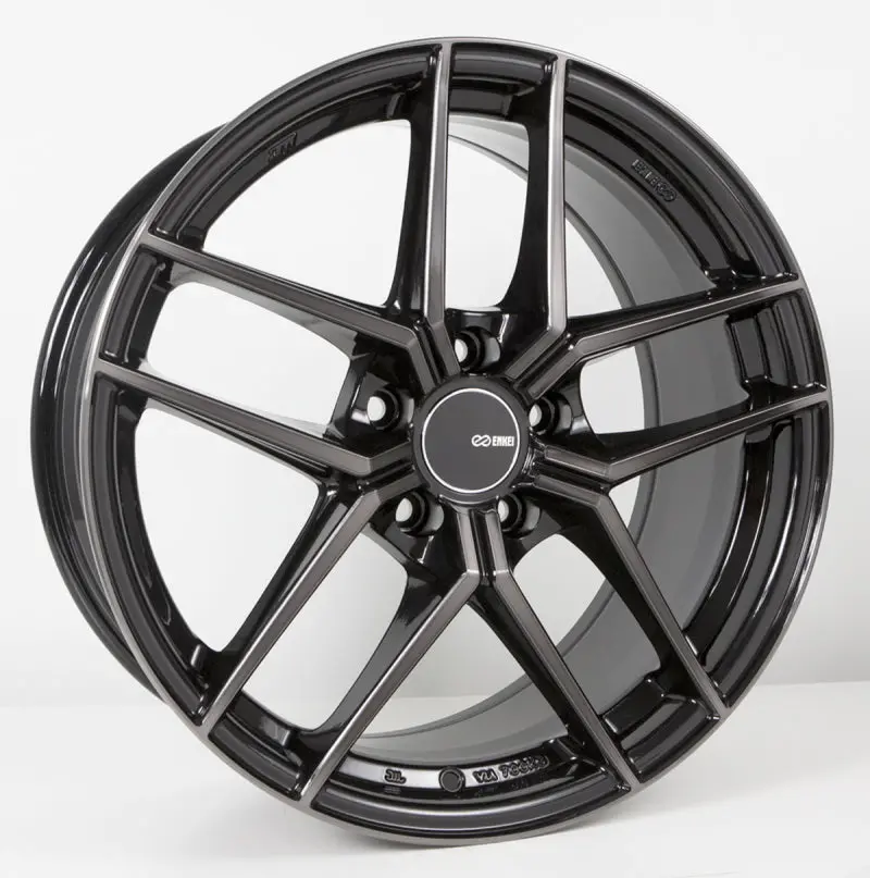Enkei Ty5 19X8 5X114.3 40Mm Offset 72.6Mm Bore Pearl Black Wheel 1