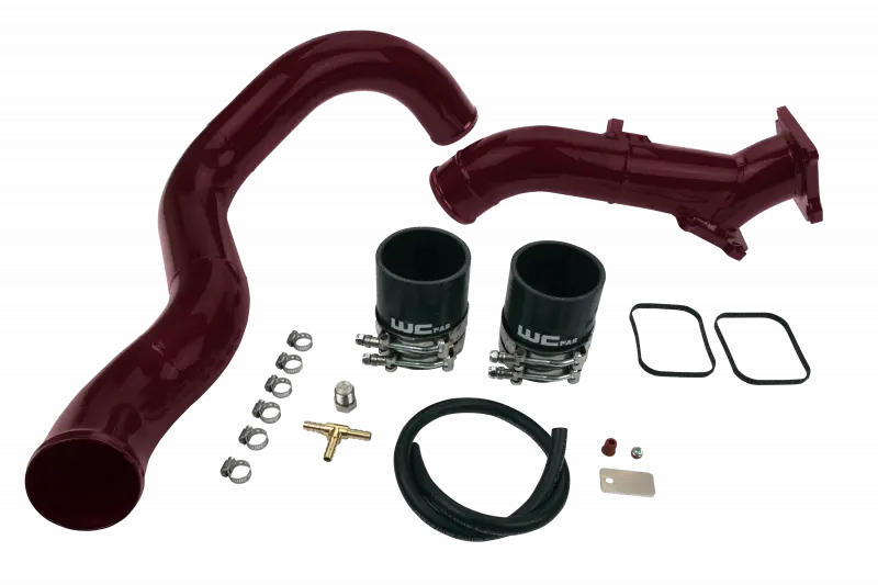 Wehrli Y-Bridge Exhaust Kit — 3-Inch For 2001–2004 Chevrolet Lb7 Duramax 6.6L (Cat Yellow Finish) 1