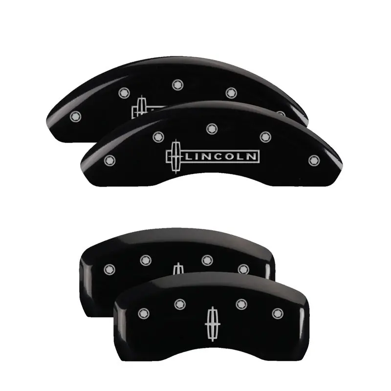 Mgp Engraved 4-Piston Caliper Covers – Front For Escalade, Rear For Esv, Black Finish With Silver Accent 1