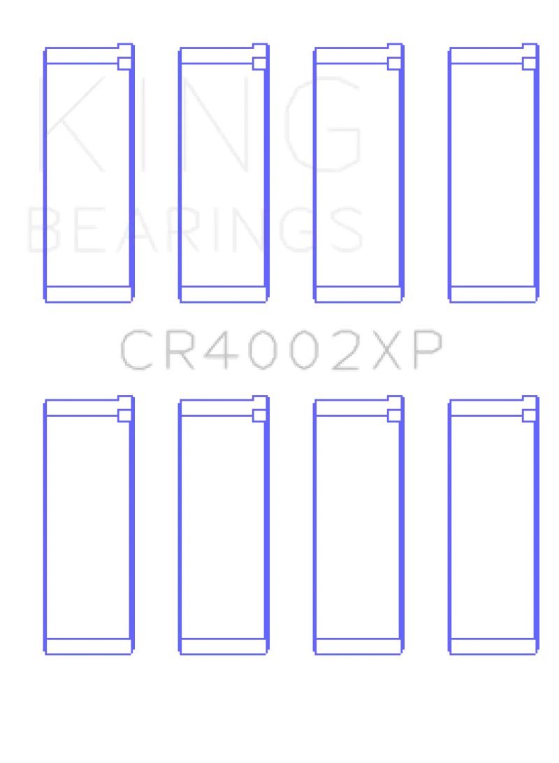 King Connecting Rod Bearing Set For Mazda B6/B6-T/Zm/B3/B5 Engines – Oversize +0.5Mm (4-Piece) 1