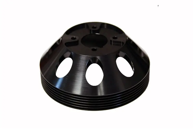 Torque Solution Lightweight Black Water Pump Pulley For 2010+ Hyundai Genesis Coupe 3.8L 1