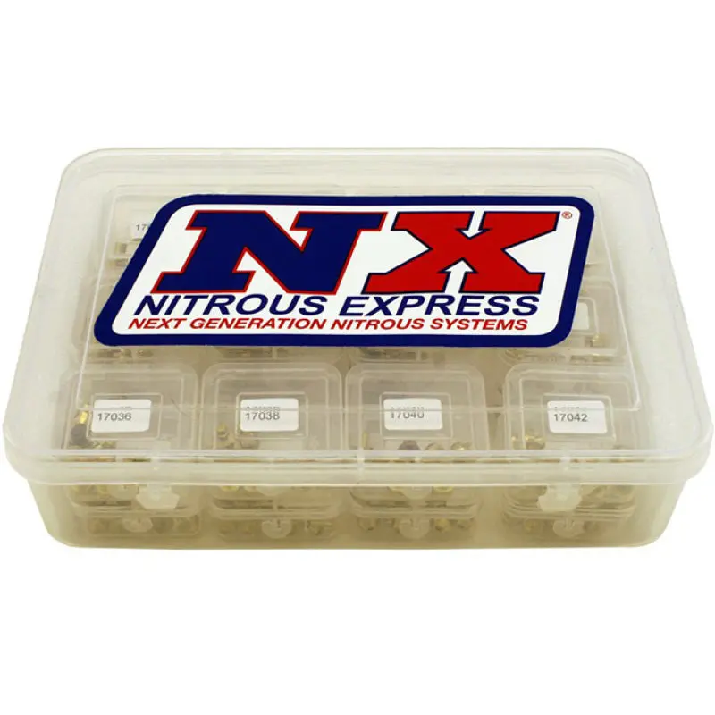 Nitrous Express Master Jet Pack – 25-Jet Assortment (10 Sizes × 2.5 Jets Each) 1