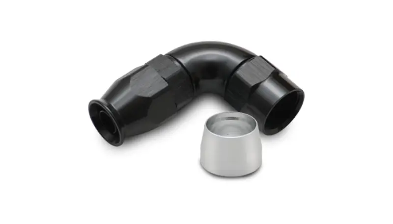 Vibrant Aluminum 90° Hose End Fitting For Ptfe-Lined Hose – -10An Size 1