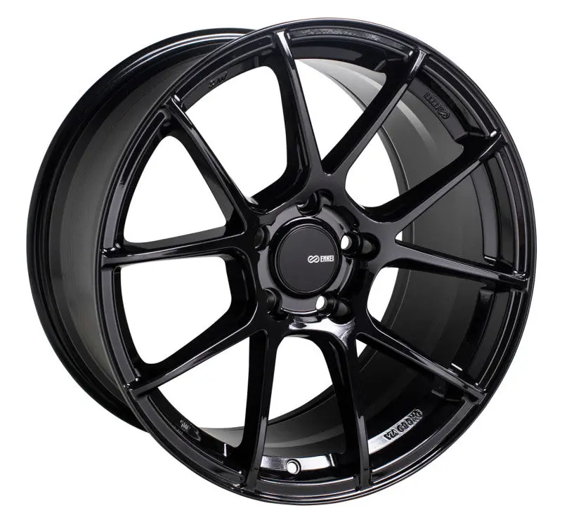 Enkei Ts-V 18X8 5X114.3 45Mm Offset 72.6Mm Bore Gloss Black Wheel 1