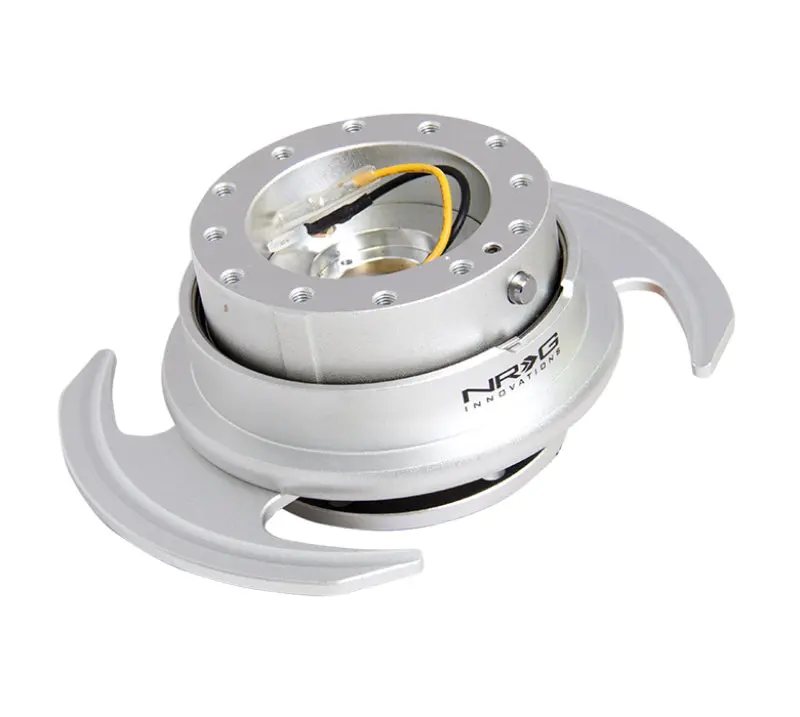 Nrg Quick Release Steering Wheel Hub Kit Gen 3.0 – Silver Body & Ring With Handles 1