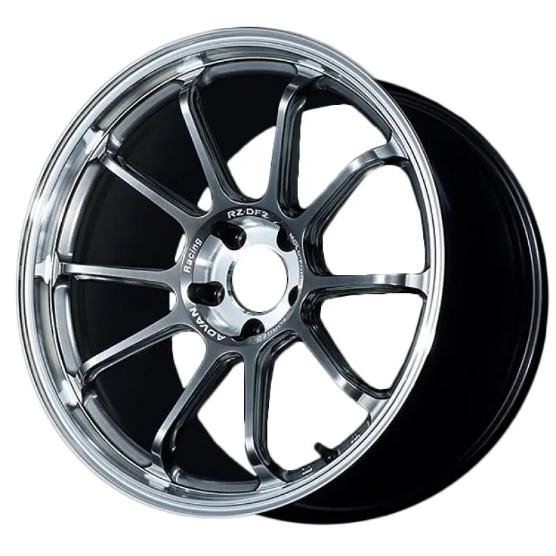 Advan Rz-Df2 19X9.5 / 5X120 Bp / +44 Offset / 72.5 Hb - Diamond Cut & Hyper Platinum Black 1