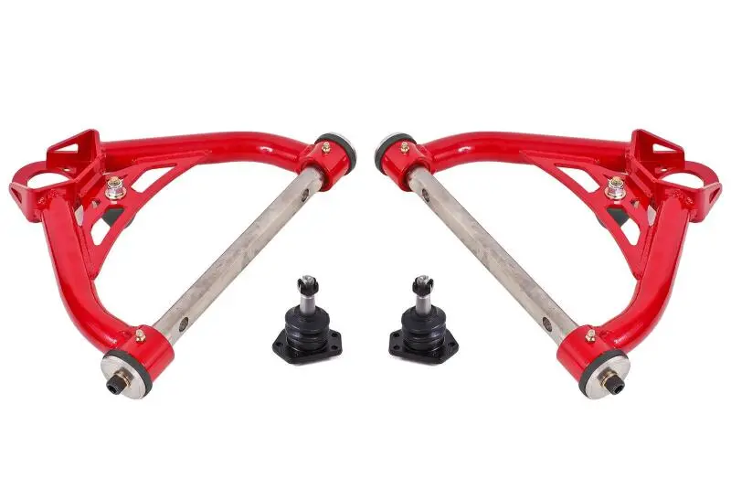 Bmr Upper A-Arms For 1970–1981 Chevrolet Camaro – Non-Adjustable Delrin Ball Joint, Red Finish 1