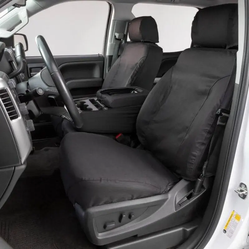Covercraft Seatsaver Custom Front Seat Covers For 2010–2023 Toyota 4Runner – Polycotton Blend In Charcoal 1