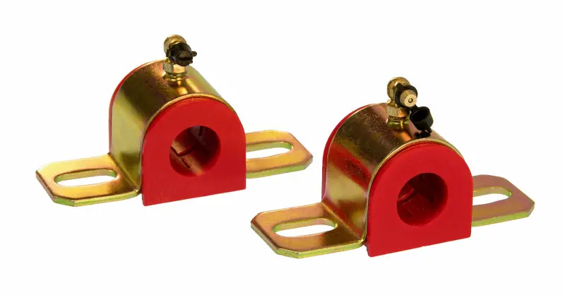 Prothane Universal Greasable 90-Degree Sway Bar Bushing Kit – 7/8″ Id, Type B Bracket, Red 1