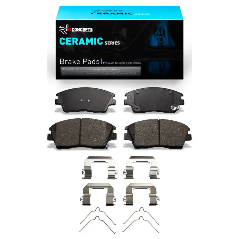 R1 Ceramic Front Brake Pad & Hardware Kit For 2017–2022 Kia Sportage (Usa/Canada Models) 1