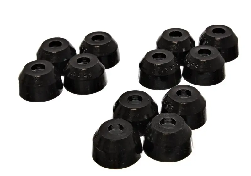 Energy Suspension Round Tie Rod End Boot Kit – 12-Piece Black Replacement Set 1