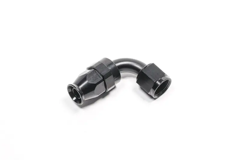 Radium Engineering -8An Black Ptfe 90° Hose End Fitting – Reinforced Swivel Design 1