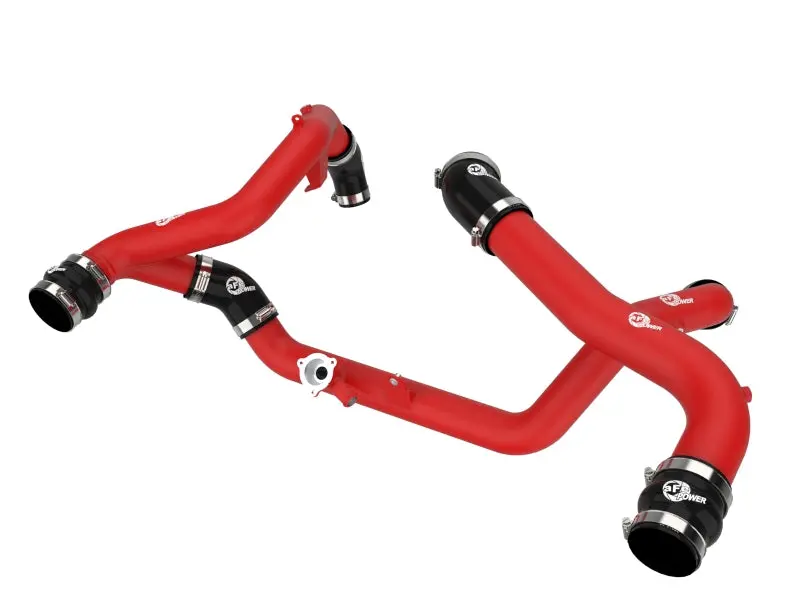 Afe Bladerunner Charge Pipe Kit For 2020–2023 Ford Explorer St 3.0L Twin-Turbo – Aluminum, Red 1