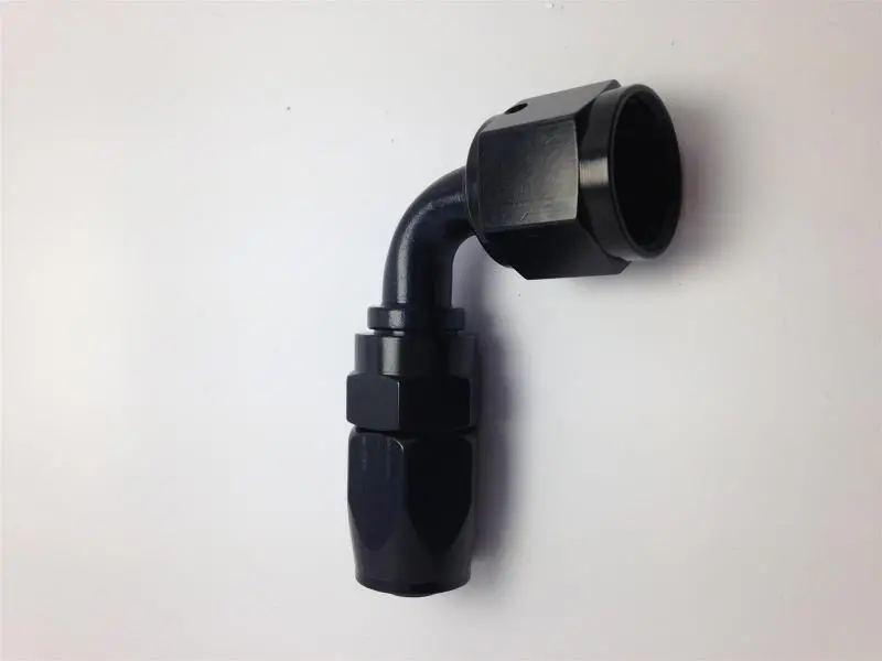 Fragola -10An To -12An Reducing 90-Degree Hose End Fitting – Black Anodized Aluminum 1
