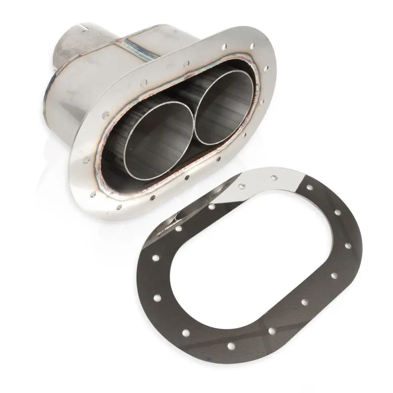 Stainless Works Oval Through-Body Exhaust Tip With Integrated Tubes 1