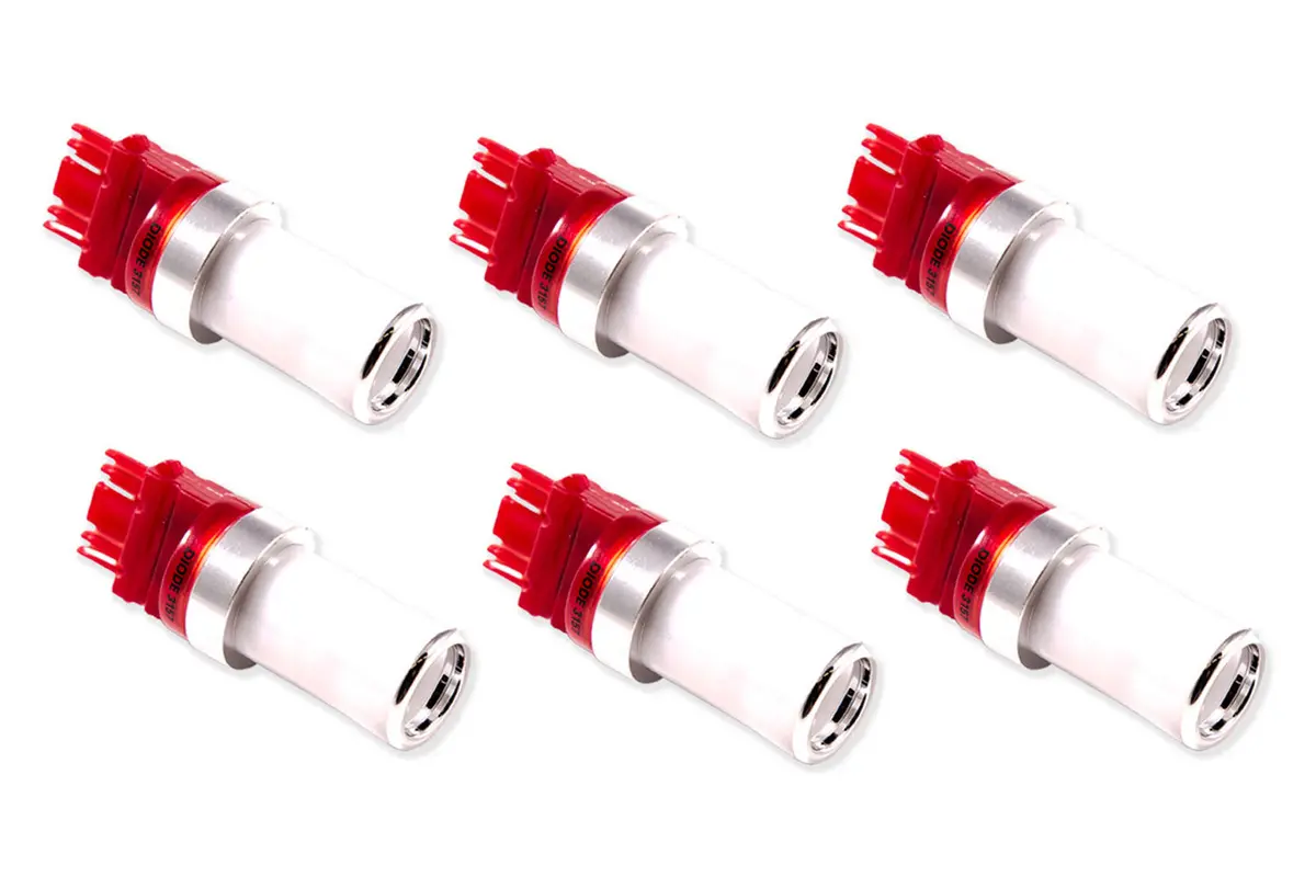 Diode Dynamics Hp48 Led 3157 Bulb – Red, Pack Of Six 1