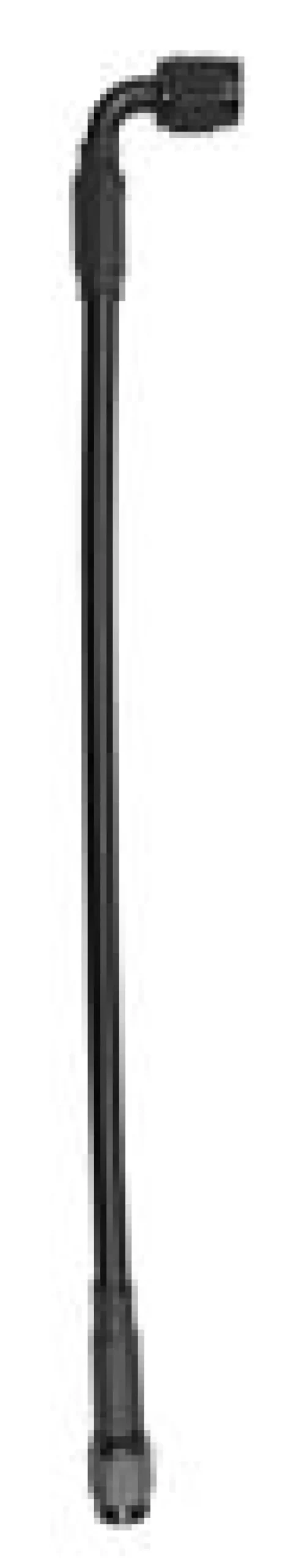 Fragola -3An Extended Black-Covered Straight Fitting Assembly – 40 Inches 1