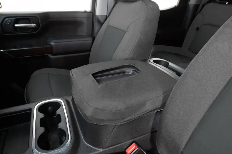 Covercraft Endura Precisionfit Third-Row Seat Covers For 2017–2024 Nissan Armada — Silver/Charcoal 1