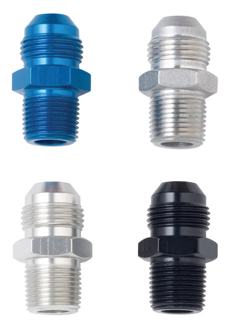 Fragola -16An To 3/4" Npt Straight Adapter – Black Anodized 1