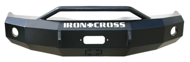 Iron Cross Heavy-Duty Push Bar Bumper – Gloss Black, Fits 2014–2016 Chevrolet Silverado 1500 1