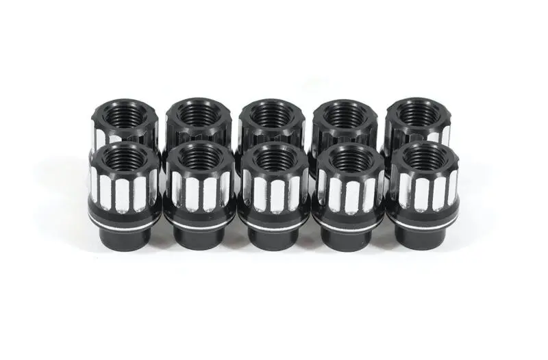 Bmr Aluminum Lug Nut Kit: 5/8-18 Rh, 12-Point Flange, Set Of 10 (2005–2014 Mustang) 1