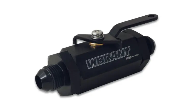 Vibrant -12An To -12An Male Shut Off Valve - Black 1