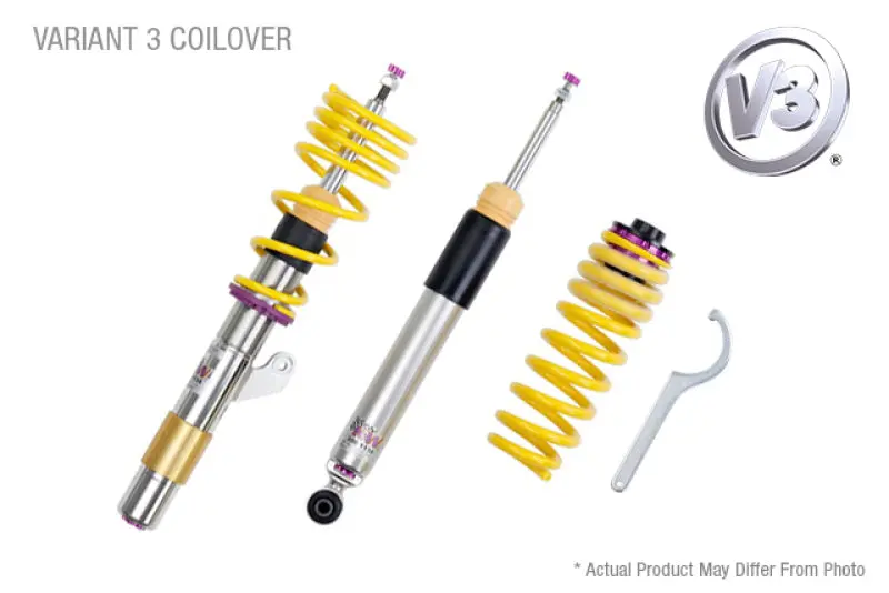 Kw V3 Coilover Kit For Vw Golf Vi (2-Door & 4-Door Gas Models Including Gti) With Dcc Compatibility 1