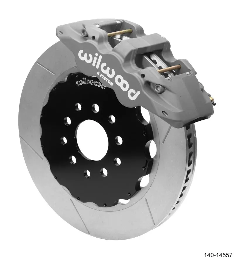 Wilwood Aero6 Front Big Brake Kit – 14-Inch Rotors, Black Finish, For 1996–2013 C5/C6 Corvette Z06 (Lines Not Included) 1